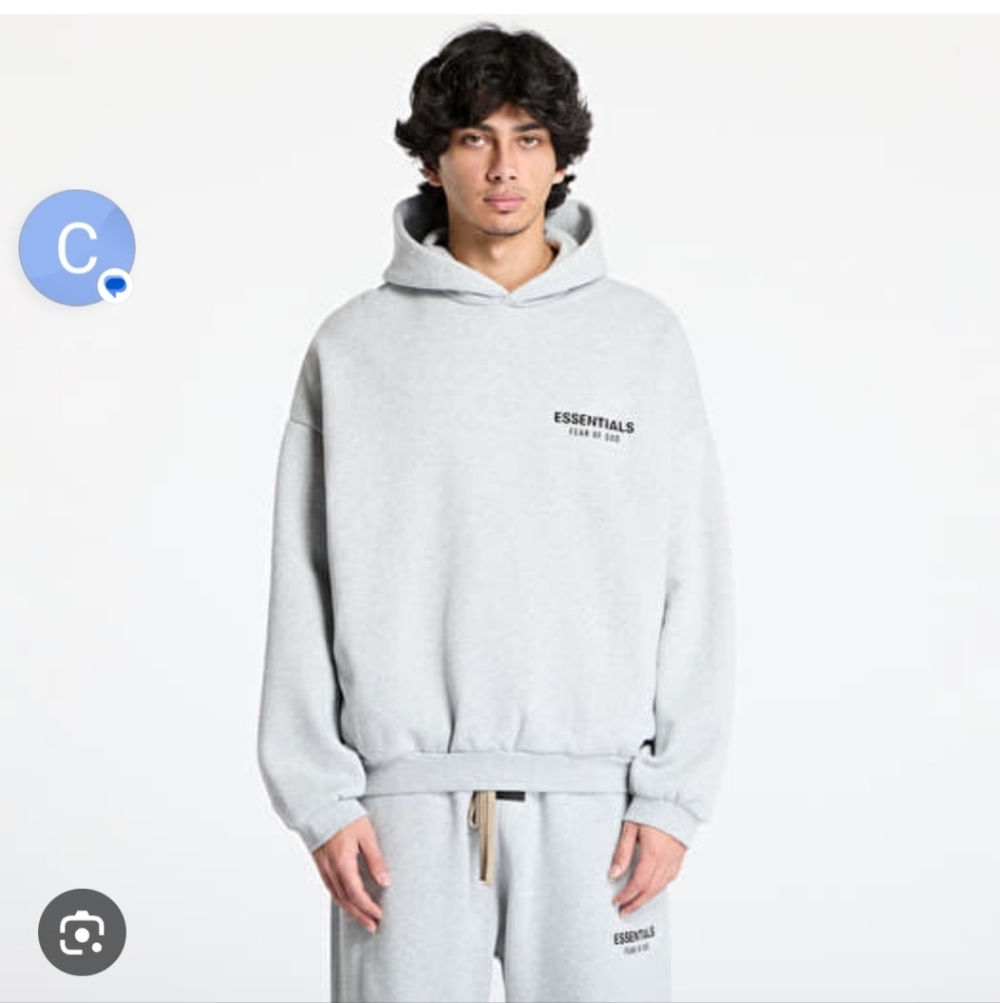 NWT Essentials Fear of God Gray Hoodie Unisex